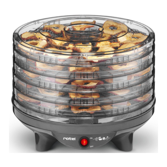 Rotel FOODDEHYDRATOR1411CH Mode D'emploi