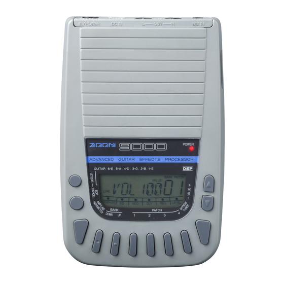 Zoom 9000 Mode D'emploi