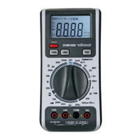 Velleman DVM1000 Mode D'emploi