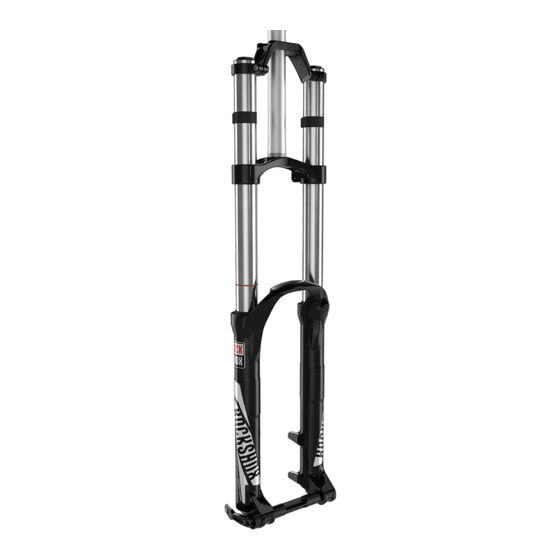 RockShox Dual Crown Front Suspension Manuels