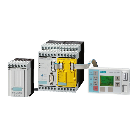 Siemens SIMOCODE pro Manuel De Configuration