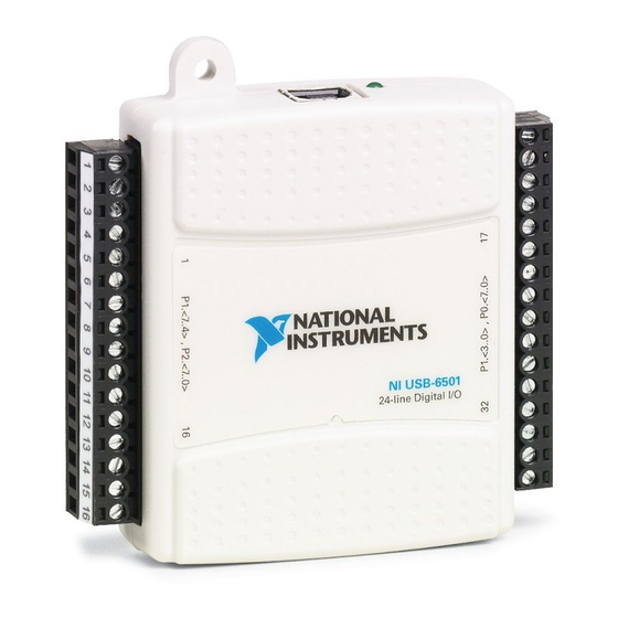 National Instruments USB-6501 Démarrage Rapide