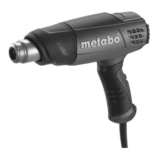 Metabo H 16-500 Mode D'emploi