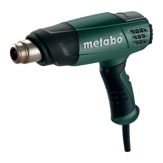 Metabo H 16-500 Notice Originale