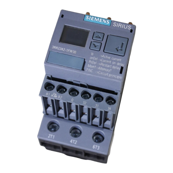 Siemens SIRIUS 3UG45 Serie Manuel