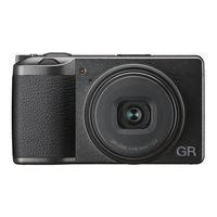 Ricoh GR III Manuel D'utilisation