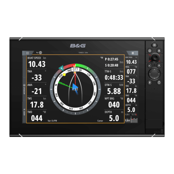 B&G ZEUS3 MANUEL DE L'UTILISATEUR Télécharger Le Pdf | ManualsLib