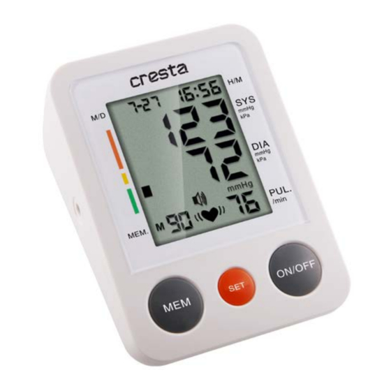 Cresta BPM 620 Mode D'emploi