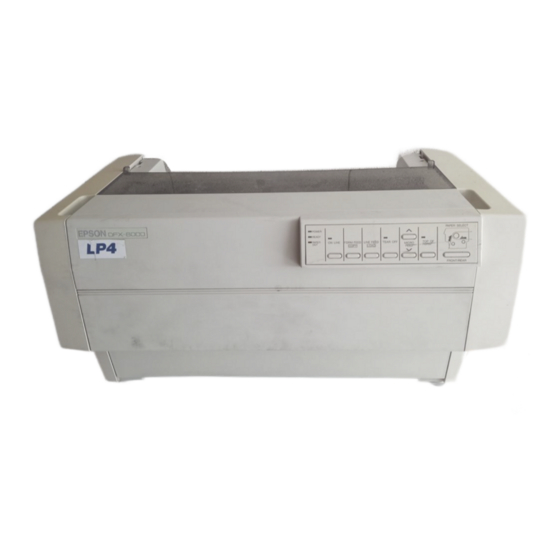 Epson DFX-8000 Guide De L'utilisateur