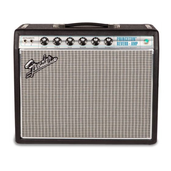 Fender Princeton Reverb-Amp 68 Mode D'emploi