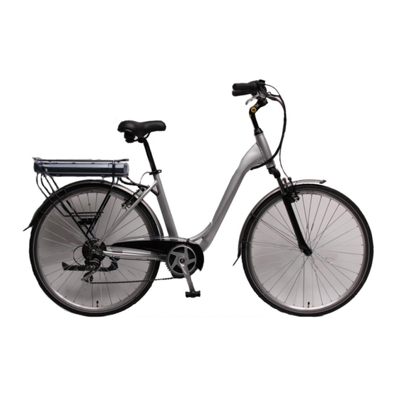 TXED BIKE E-TIME CITY 8000MM Mode D'emploi Et Entretien