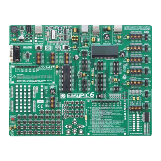mikroElektronika EasyPIC 6 Manuel Utilisateur