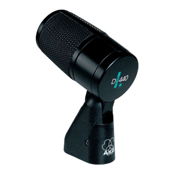 AKG Emotion D 440 Mode D'emploi