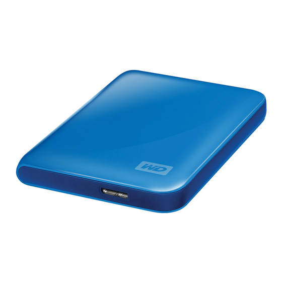 Western Digital My Passport Essential Manuel D'utilisation