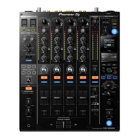 Pioneer DJM-900NXS Mode D'emploi