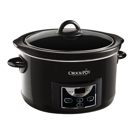 crockpot SCCPRC507B Notice D'utilisation