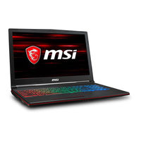 Msi GP63 8RE-096XFR Leopard Manuel D'utilisation