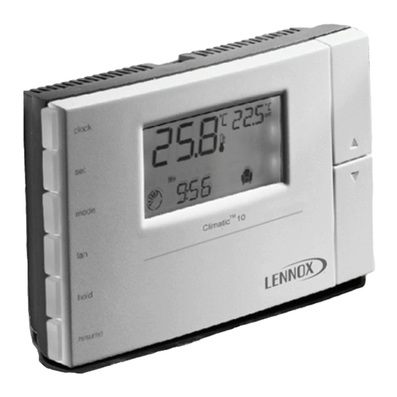 Lennox CLIMATIC 10 Manuel D'utilisation