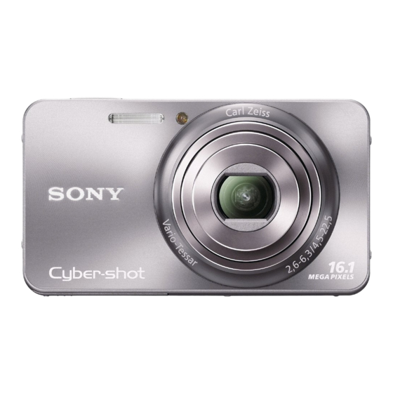 Sony Cyber-shot DSC-W570 Mode D'emploi