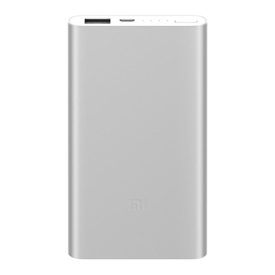 Xiaomi Mi power bank 2 Mode D'emploi