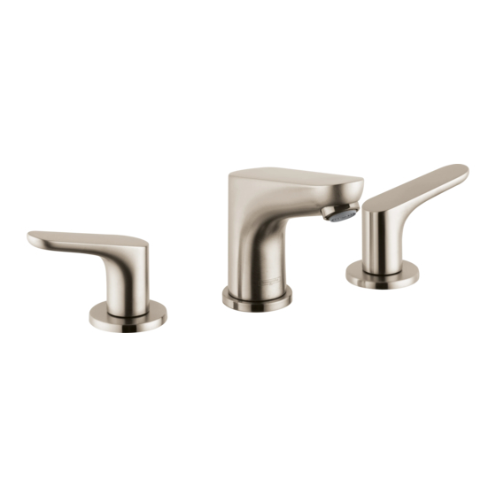 Hansgrohe Focus E 04369 0 Série Instructions De Montage / Mode D'emploi / Garantie