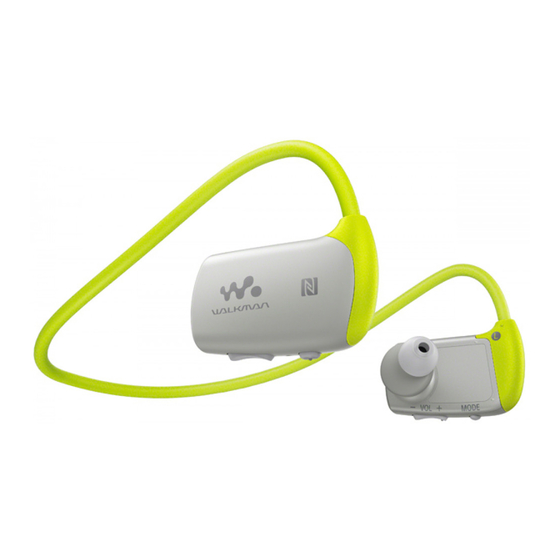 Sony Walkman NWZ-WS613 Guide D'utilisation