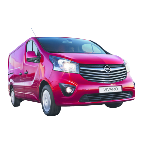 Opel VIVARO 2016 Manuel D'utilisation