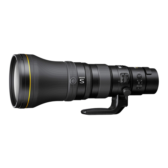 Nikon NIKKOR Z 800mm f/6.3 VR S Guide De Référence