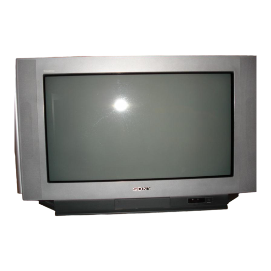 Sony Trinitron KV-28FX20B Mode D'emploi