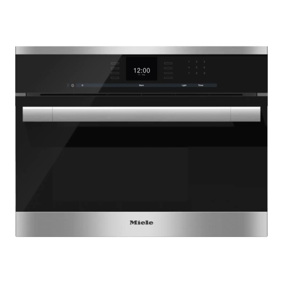 Miele DG 6500 Mode D'emploi Et Instructions De Montage