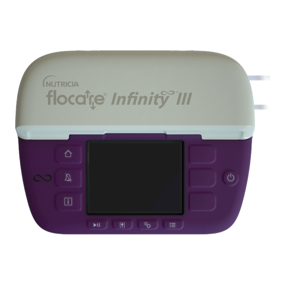 Nutricia Flocare Infinity III Notice D'utilisation