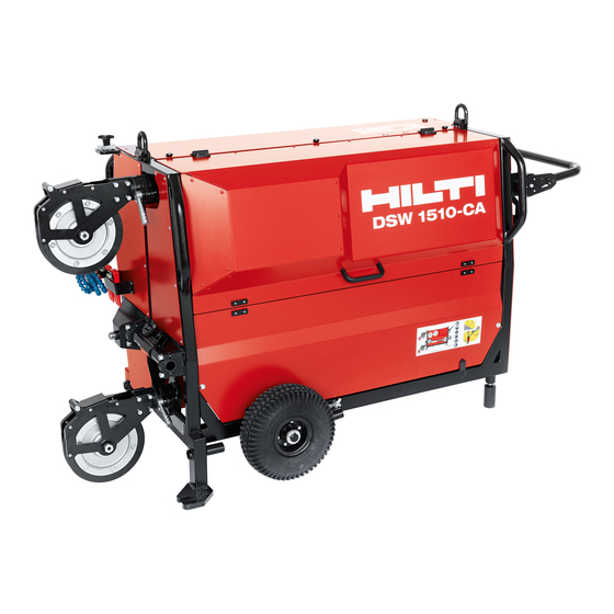 Hilti DSW 1510-CA Mode D'emploi