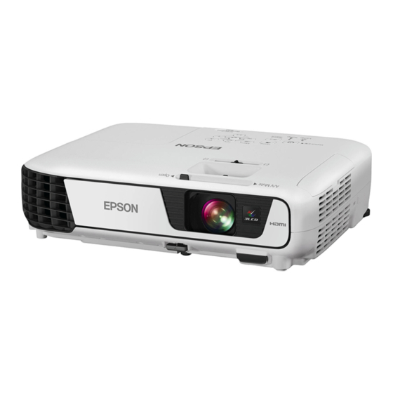 Epson PowerLite Home Cinema 640 Installation Rapide