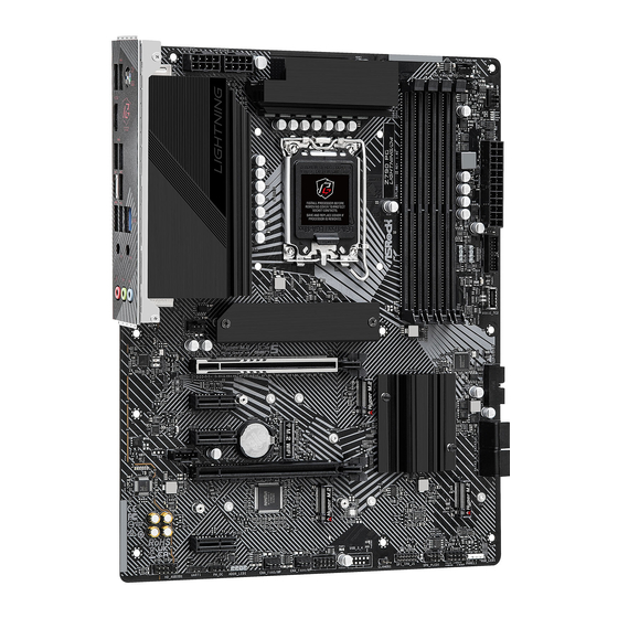 ASROCK Z790 PG LIGHTNING/D4 Manuel Utilisateur