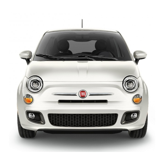 Fiat 500 2015 Notice D'entretien