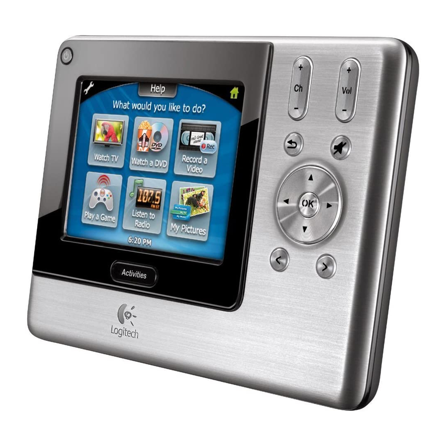 Logitech Harmony 1000 Manuel De L'utilisateur