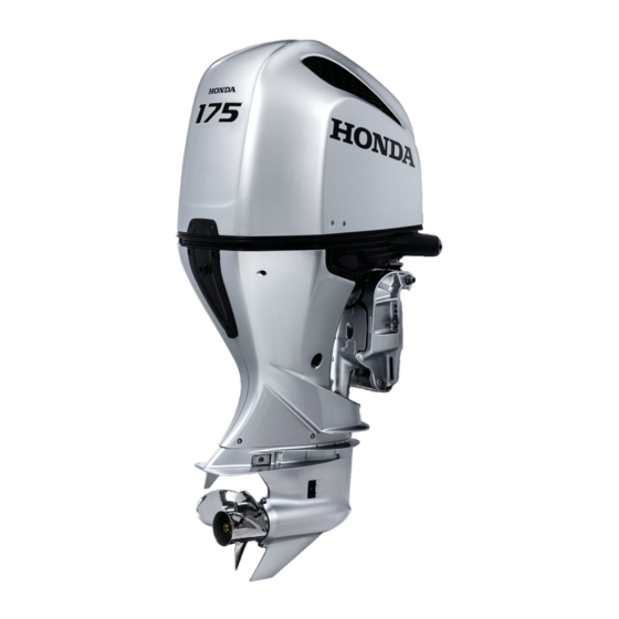 HONDA marine BF175D Manuel D'utilisateur