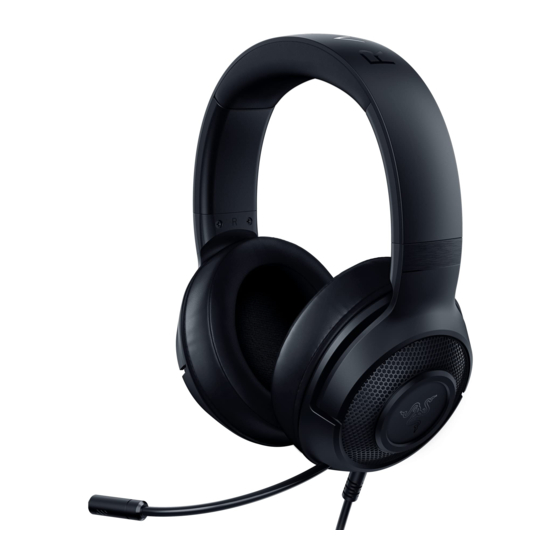 Razer Kraken X Mode D'emploi