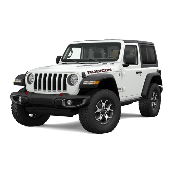 Jeep Wrangler 2019 Manuels