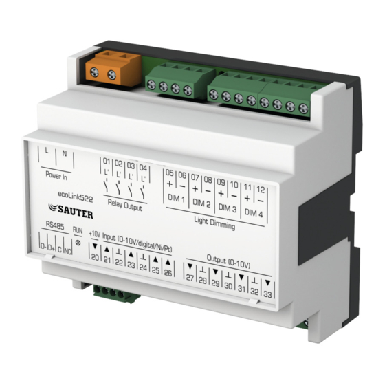 sauter EY-EM522 Instructions De Montage