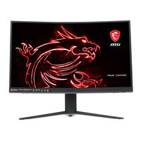 MSI Optix G27CQ4 Manuel D'utilisation