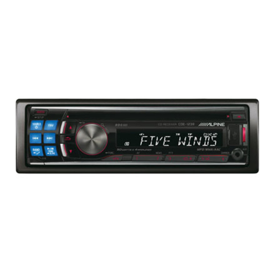 Alpine CDE-123R Mode D'emploi
