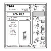 ABB SPAJ 110 C Manuel D'utilisation Et Description Technique