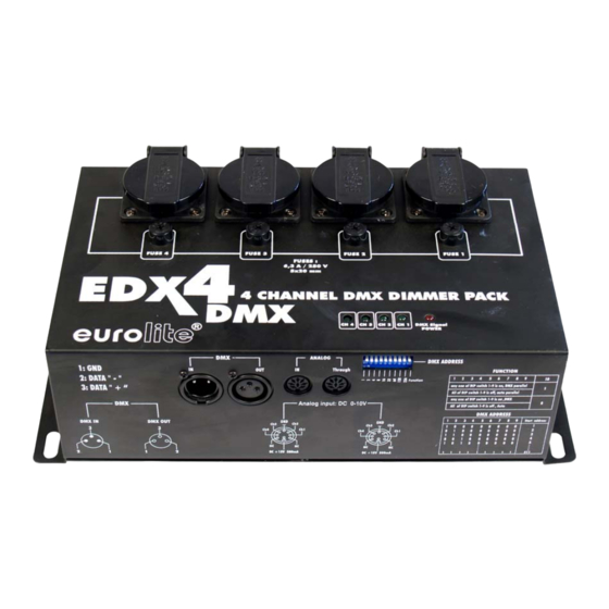 EuroLite EDX-4 Mode D'emploi