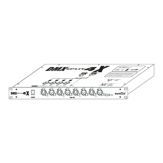 EuroLite DMX Split 4X Mode D'emploi