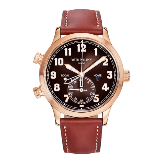 Patek Philippe GENEVE CALATRAVA PILOT TRAVEL TIME Mode D'emploi