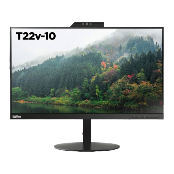 Lenovo ThinkVision T22v-10 Guide D'utilisation