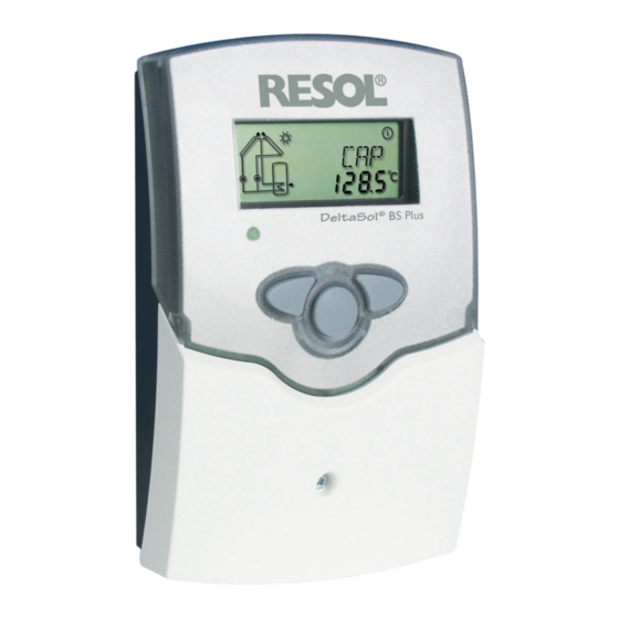 Resol DeltaSol BS Plus Mode D'emploi