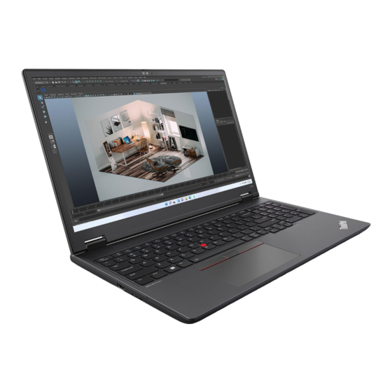 Lenovo ThinkPad P16v Gen 1 Guide D'utilisation