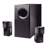 Bose Acoustimass 20 Notice D'utilisation